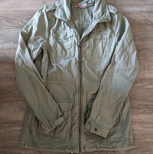 Utility green fatigue jacket size 6